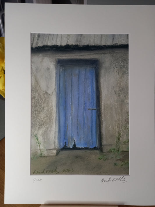 Distressed Blue Door - Limited Edition  Print