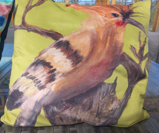 Hoopoe Cushion -  Made in Ireland