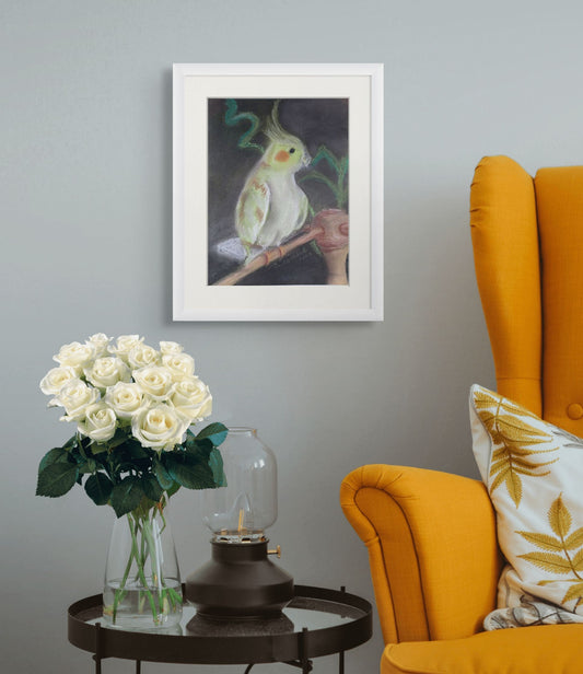Cockatiel on Perch